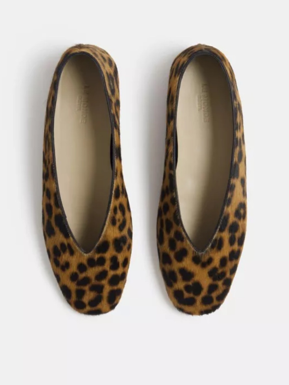 Le Monde Beryl Luna Leopard Print Women's Ballet Flats - Brown